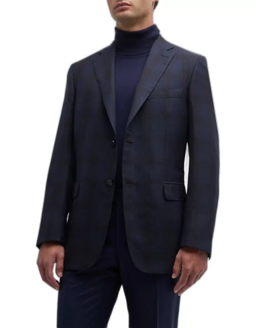 Men's Plaid Wool Sport Coat