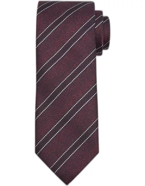 Men's Chevron Stripe Silk Tie