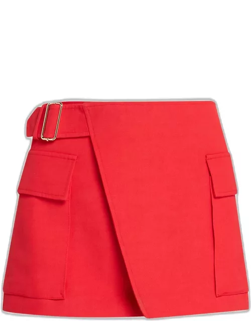 Conan Utility Wrap Mini Skirt