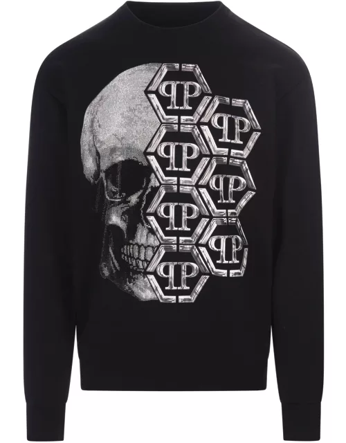 Philipp Plein Skull And Plein Sweatshirt In Black