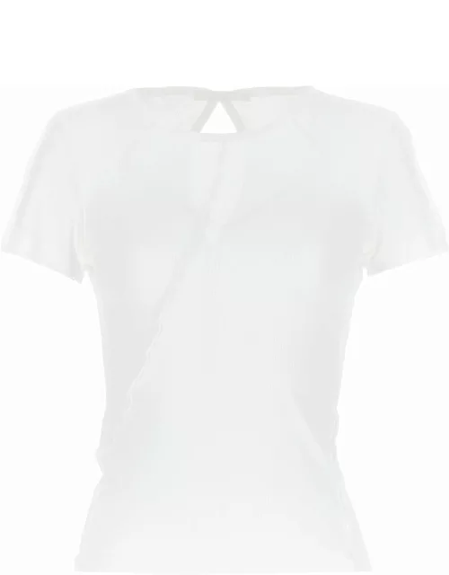 Helmut Lang Cut-out Ribbed T-shirt