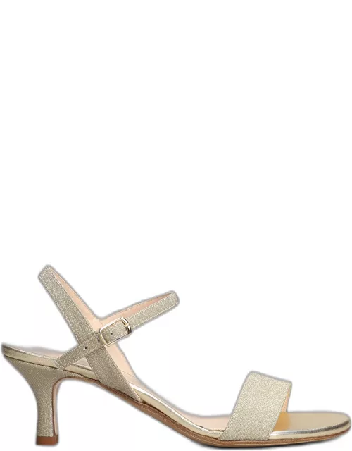 Julie Dee Sandals In Gold Leather