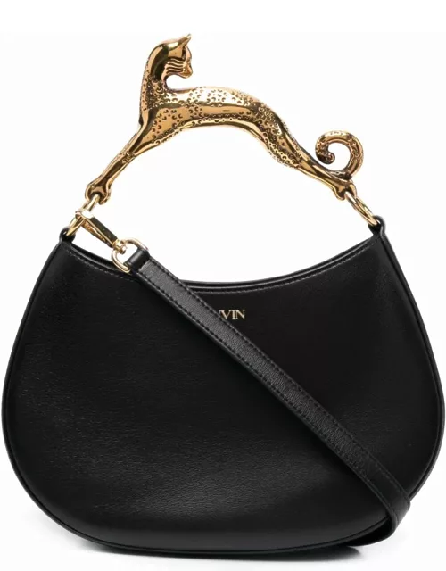 LANVIN WOMEN Embellished-handle Tote Bag Black