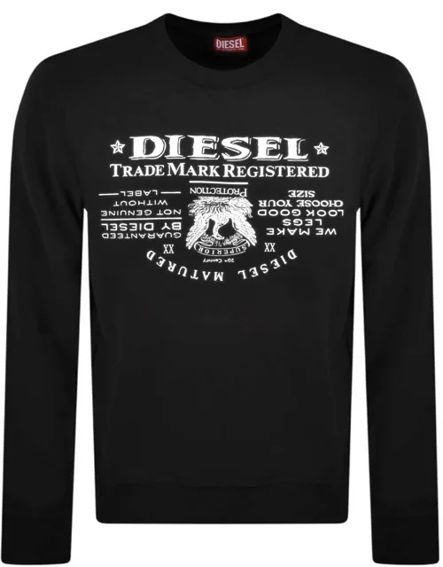 Diesel S Ginn L2 Logo Sweatshirt Black