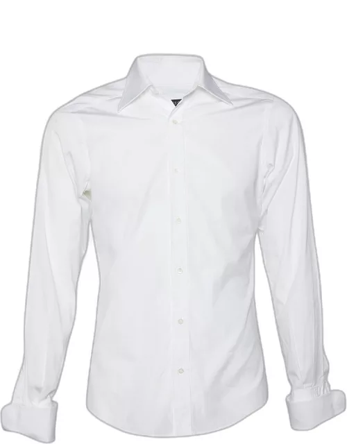 Gucci White Cotton French Cuff Shirt