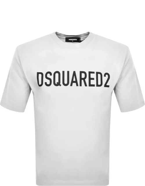 DSQUARED2 Icon Logo Loose Fit T Shirt White