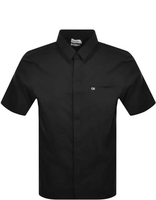 Calvin Klein Short Sleeve Poplin Shirt Black
