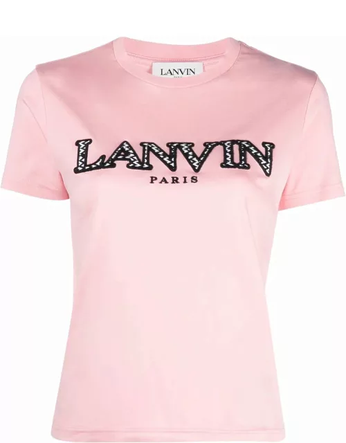 LANVIN WOMEN Classic Fit Lanvin Curb T-Shirt Pink