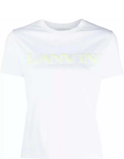 LANVIN WOMEN Classic Fit Lanvin Curb T-Shirt Optic White