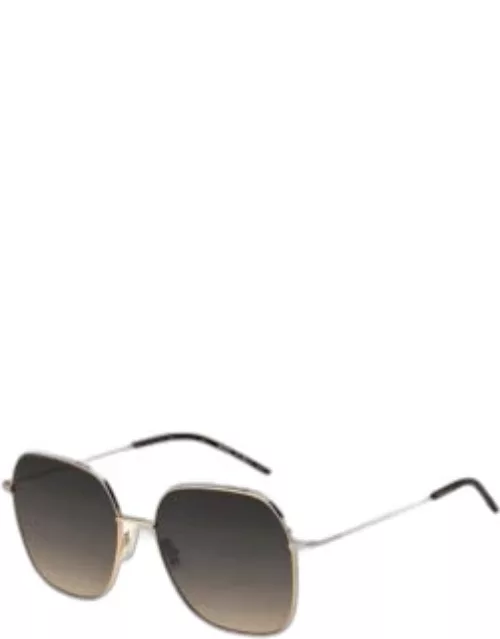 Steel sunglasses with branded temples Women's Eyewear