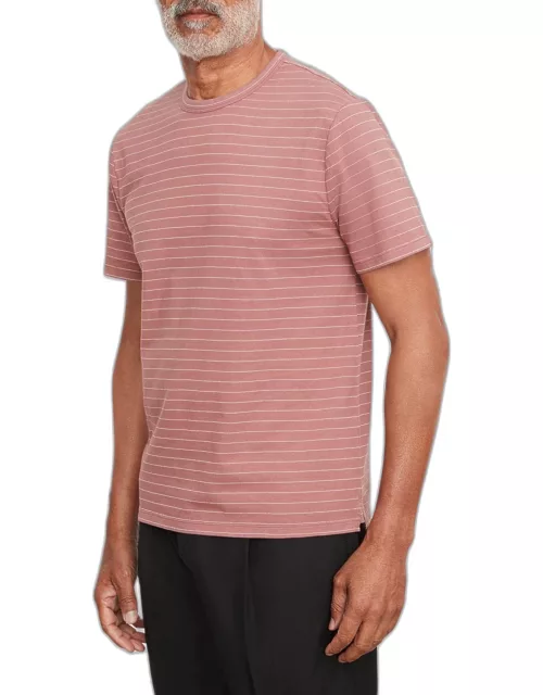 Men's Garment-Dyed Fleck Stripe T-Shirt