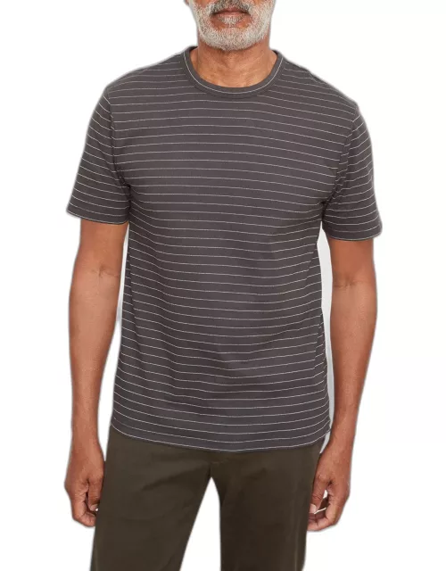 Men's Garment-Dyed Fleck Stripe T-Shirt