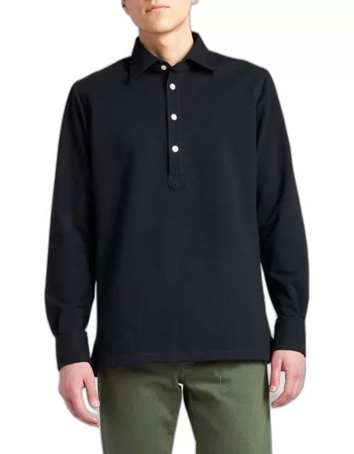 Men's Cotton-Stretch Polo Shirt