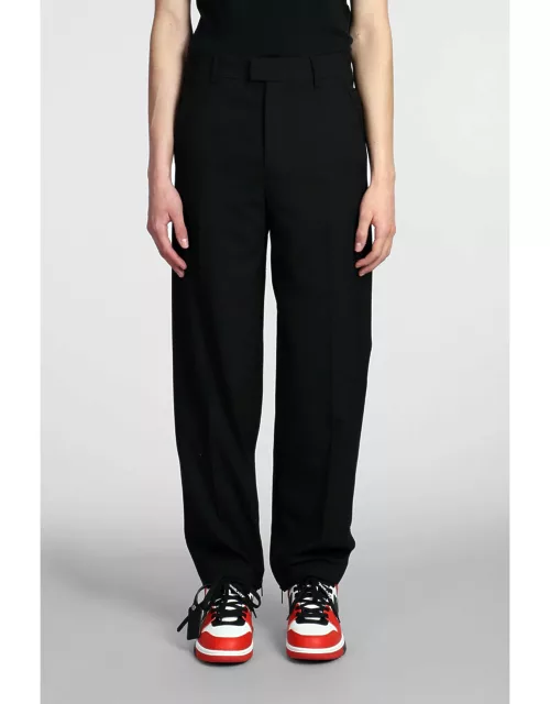 Off-White Pants In Black Polyester