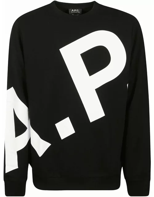 A.P.C. Cory Sweatshirt In Black Cotton