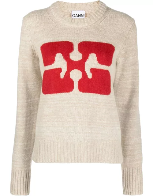 Ganni Graphic Butterfly Sweater