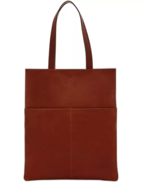 Men's Oriuolo Leather Tote Bag