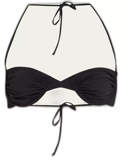 Conchiglia Shirred Halter Bikini Top