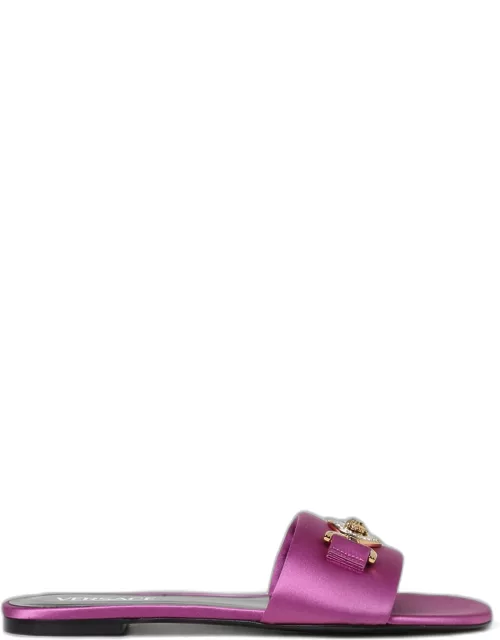 Flat Sandals VERSACE Woman colour Violet