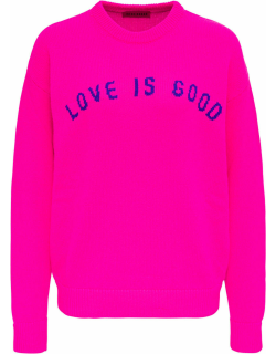 IRENEISGOOD Love Is Good Pink Wool Blend Sweater