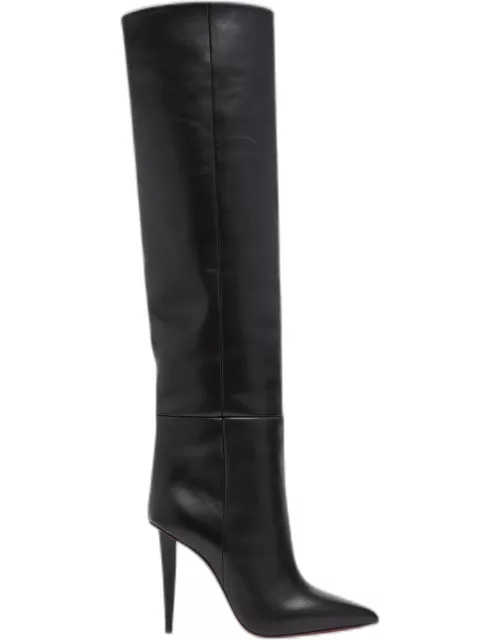 Astrilarge Botta Red Sole Two-Tone Leather Knee-High Boot