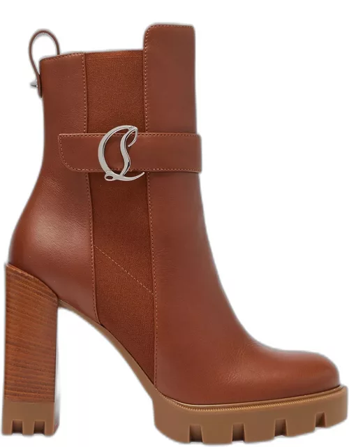 CL Red Sole Platform Leather Chelsea Boot