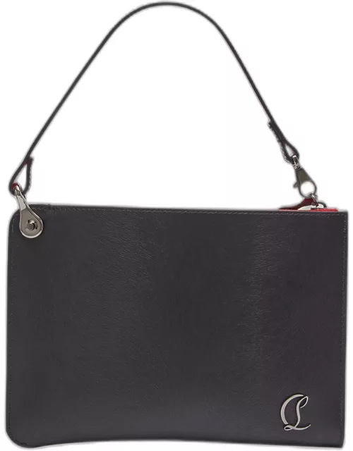 Leather Pouch Top-Handle Bag