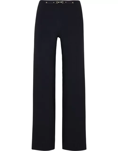 High Proceed Straight-leg Jersey Trousers - Navy