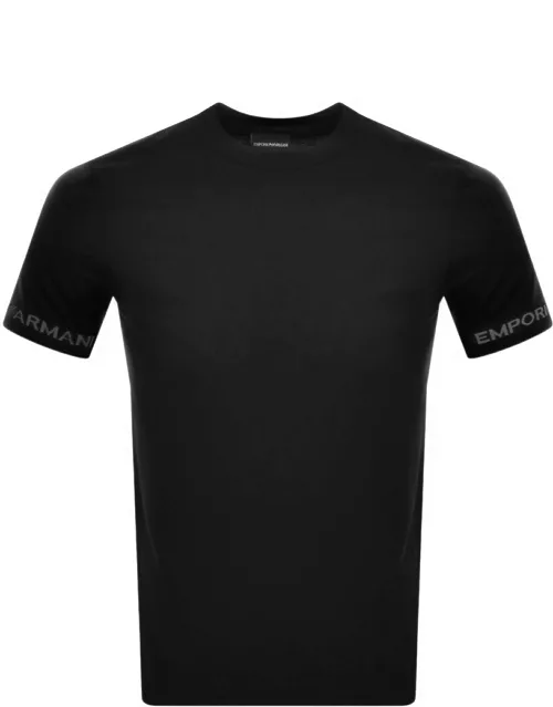 Emporio Armani Knit T Shirt Black