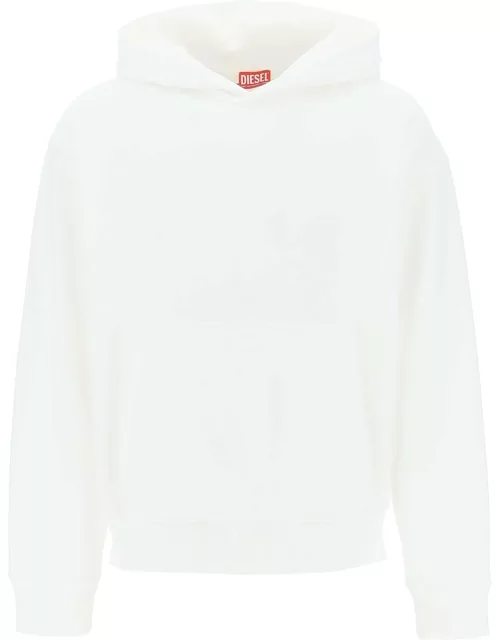 DIESEL 's-macs-hood-megoval' hoodie with logo embroidery