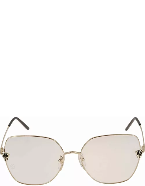Cartier Eyewear Rimless Square Sunglasse