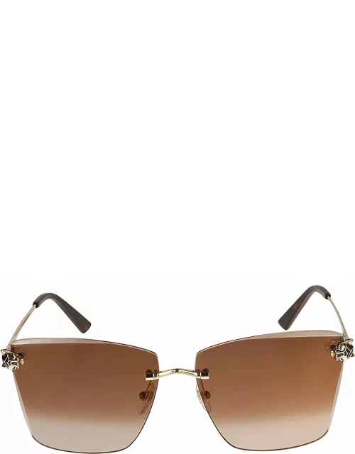 Cartier Eyewear Butterfly Square Sunglasse