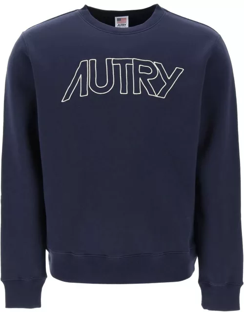 Autry Crew-neck Sweatshirt With Logo Embroidery