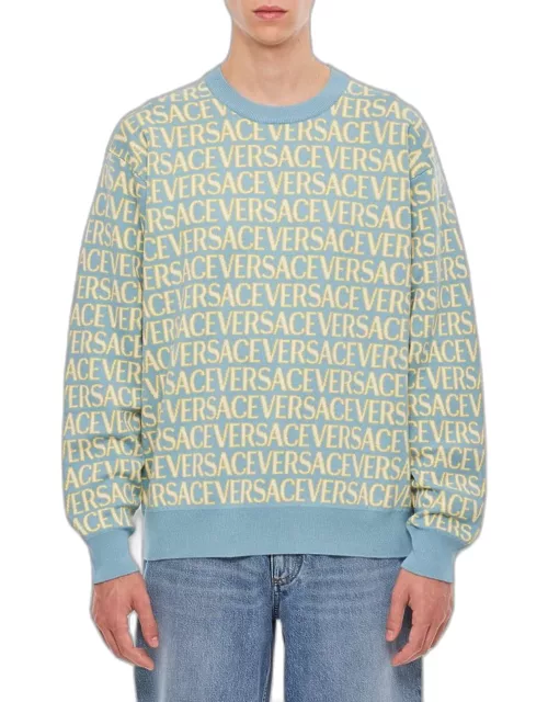 Versace Knit Sweater Versace All Over Multicolor