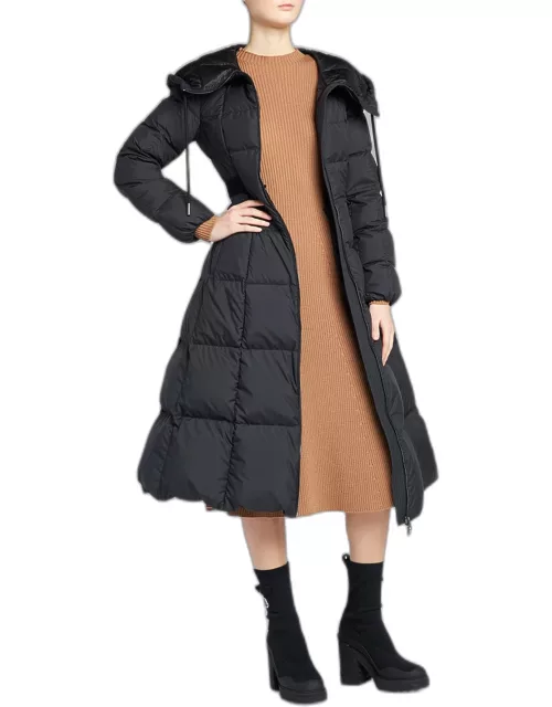 Faucon Quilted Long Puffer Coat