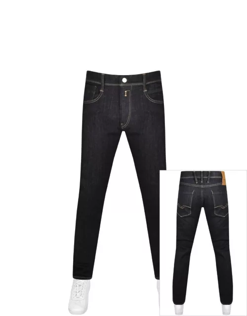 Replay Anbass Slim Fit Dark Wash Jeans Navy