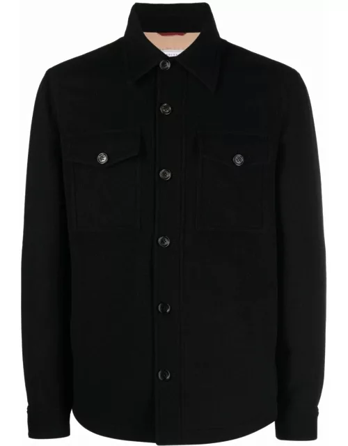 Black shirt-jacket