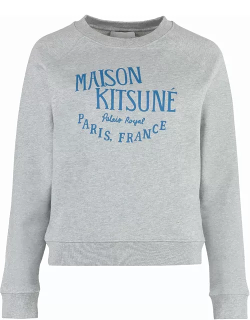 Maison Kitsuné Logo Detail Cotton Sweatshirt