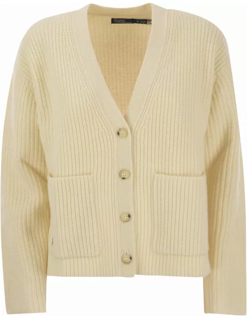 Polo Ralph Lauren Ribbed Wool And Cashmere Cardigan
