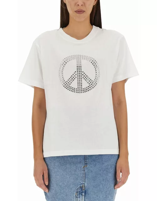 M05CH1N0 Jeans Peace Symbol T-shirt