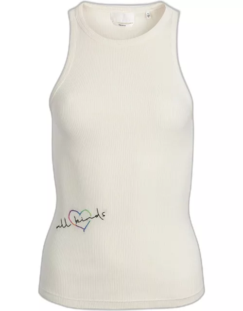 ALL KINDS Racerback Tank In Ivory