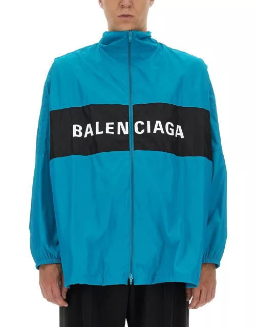 balenciaga jacket with logo print