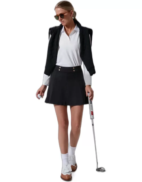 Black 15 Inch Renee Golf Skirt