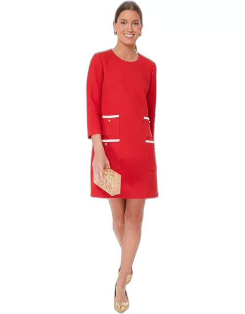 Red Francoise Mod Mini Dres