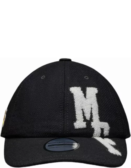 Moncler x FRGMT Black wool baseball cap