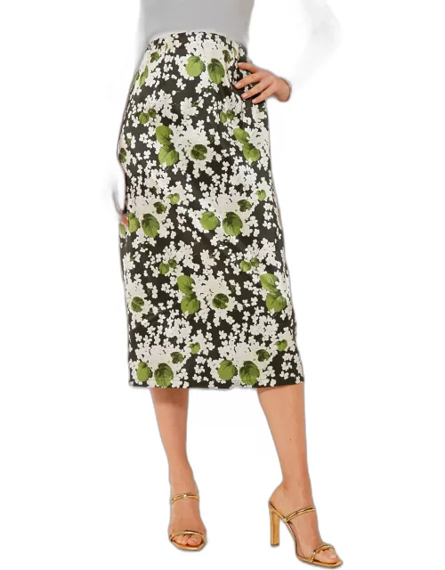 Noir Hydrangea Blooms Mia Skirt