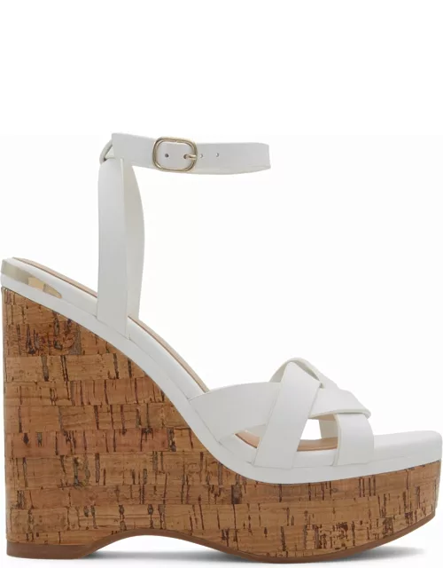 ALDO Carraraen - Women's Wedge Sandals - White