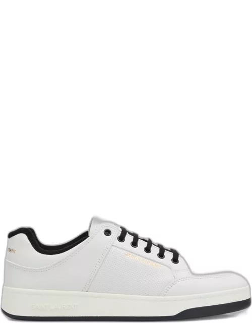 Men's SL/61 Leather Contrast-Trim Sneaker