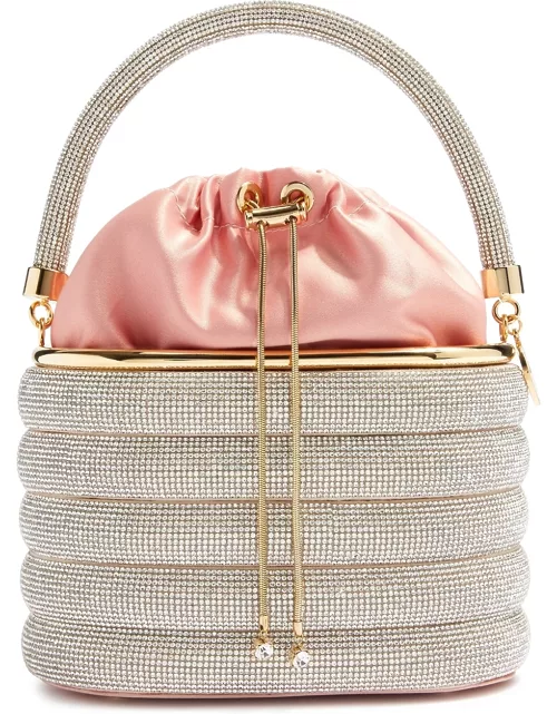 Rosantica Holli Favilla Crystal-embellished Top Handle Bag - Pink