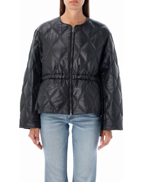 Ganni Quilted Cropped Jacket